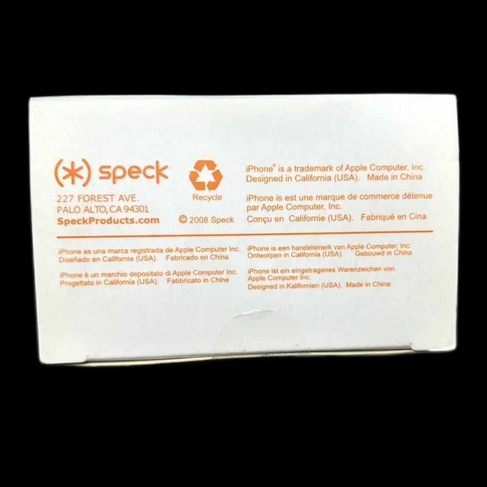 Speck iPhone 3G QwickDraw Phone Case With Belt Clip Black Color Unopened Box